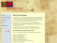 Tablet Screenshot of iuraorientalia.net